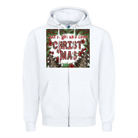 White just a girl who loves christmas Zipper Hoodie - CowhideDigitalArt
