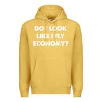 Antique Gold do i look like i fly economy air travel first class traveler t shirt Premium Hoodie - minhPixels