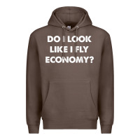 Coffee do i look like i fly economy air travel first class traveler t shirt Premium Hoodie - minhPixels