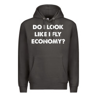 Smoke do i look like i fly economy air travel first class traveler t shirt Premium Hoodie - minhPixels