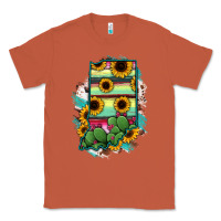 Copper Indiana Map Sunflower Cactus Serape Classic Tee - RanaPortraitStore