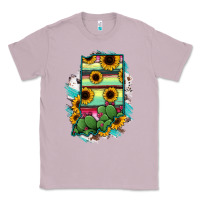 Lilac Indiana Map Sunflower Cactus Serape Classic Tee - RanaPortraitStore