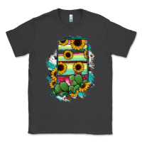 Smoke Indiana Map Sunflower Cactus Serape Classic Tee - RanaPortraitStore