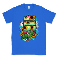 True Royal Indiana Map Sunflower Cactus Serape Classic Tee - RanaPortraitStore