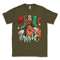 Army Green merry and bright black man sneakers Classic Tee - RanaPortraitStore