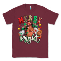 Burgundy merry and bright black man sneakers Classic Tee - RanaPortraitStore