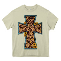 Mossy leopard sunflower cross Heavy Core Tee - JahusDesignShop
