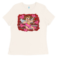 Bone valentine's day cupid heart Ladies Tee - RanaPortraitStore