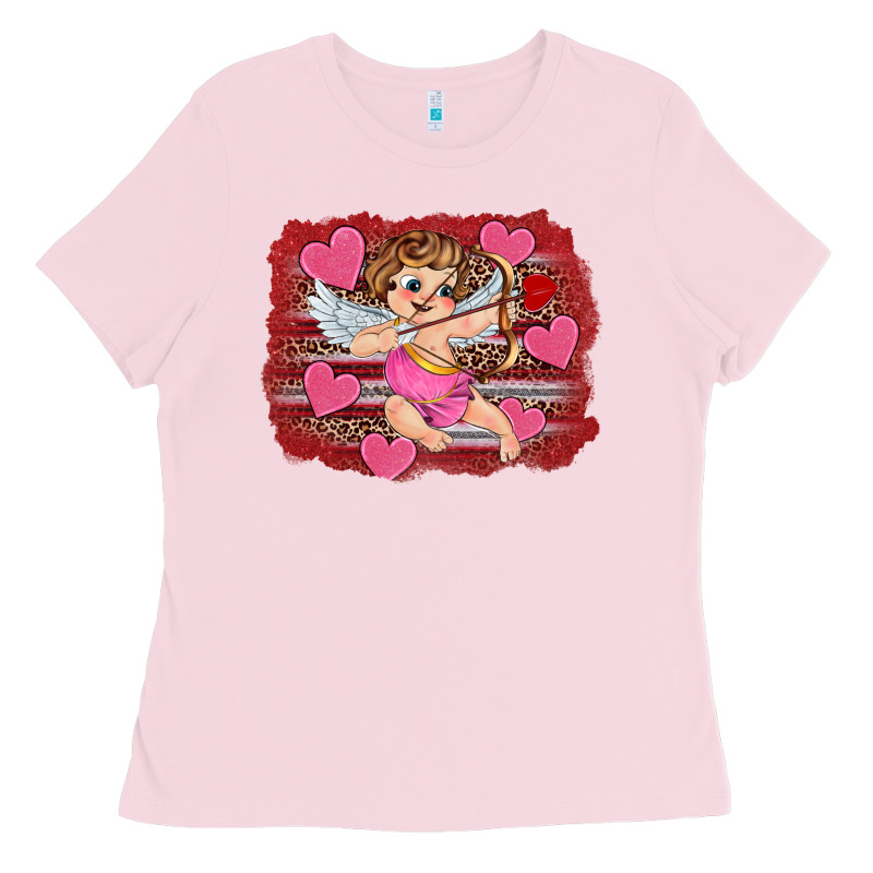 Valentine's Day Cupid Heart Ladies Tee by RanaPortraitStore | Teevron