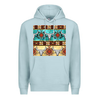 Blue Mist native american aztec seamless pattern 3 Premium Hoodie - BundleAndBundleShop