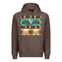 Coffee native american aztec seamless pattern 3 Premium Hoodie - BundleAndBundleShop