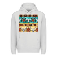 Dove Grey native american aztec seamless pattern 3 Premium Hoodie - BundleAndBundleShop