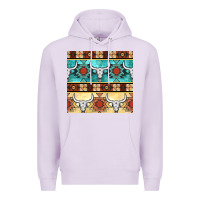 Lilac native american aztec seamless pattern 3 Premium Hoodie - BundleAndBundleShop