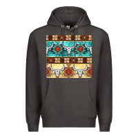 Smoke native american aztec seamless pattern 3 Premium Hoodie - BundleAndBundleShop