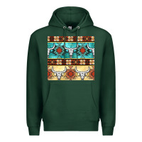 Sports Green native american aztec seamless pattern 3 Premium Hoodie - BundleAndBundleShop