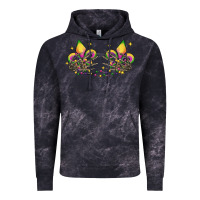 Cloud Black skeleton hands mardi gras Vintage Hoodie - CowGirlArtShop