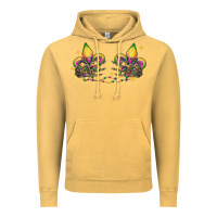 Vintage Mustard skeleton hands mardi gras Vintage Hoodie - CowGirlArtShop