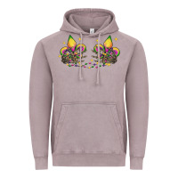 Vintage Zinc skeleton hands mardi gras Vintage Hoodie - CowGirlArtShop