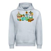 Heather Grey jesus coffee cups Urban Hoodie - AdoDesignShop
