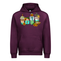 Mauve Wine jesus coffee cups Urban Hoodie - AdoDesignShop
