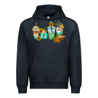 Navy jesus coffee cups Urban Hoodie - AdoDesignShop