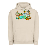 Pigment French Oak jesus coffee cups Urban Hoodie - AdoDesignShop