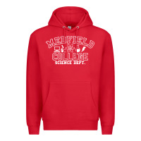 Red Medfield College Science Dept. Premium Hoodie - minhPixels