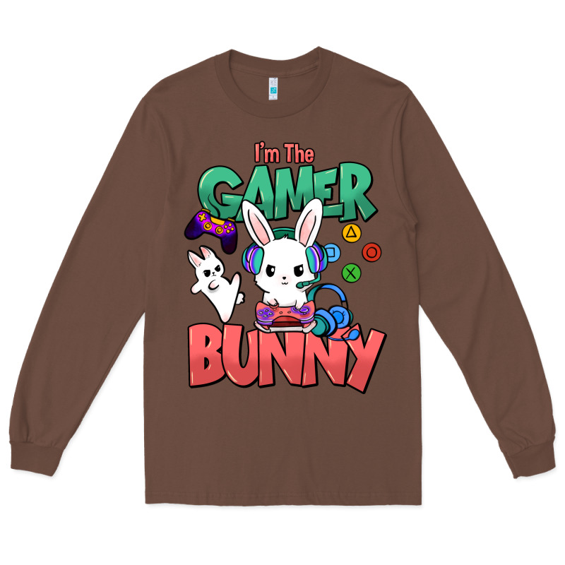 I'm The Game Bunny Easter Day Long Sleeve Tee by HowdyJamesFarm | Teevron