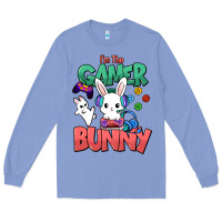 Colony Blue I'm the game Bunny Easter day Long Sleeve Tee - HowdyJamesFarm