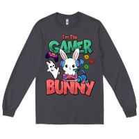 Smoke I'm the game Bunny Easter day Long Sleeve Tee - HowdyJamesFarm