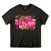 Asphalt breast cancer awareness pink pumpkins Heavy Core Tee - LillyAllenDesigns
