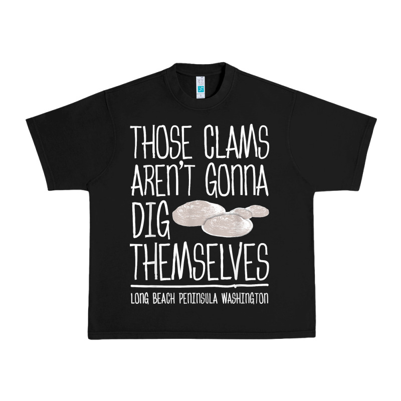 Clam Diggers Funny Quote Gift Long Beach Peninsula Urban Heavy Tee by minhPixels | Teevron