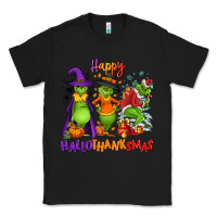 Black Happy Hallothanksmas Classic Tee - NancyCooperArtShop
