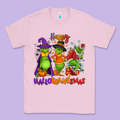 Happy Hallothanksmas Classic Tee Designed By Nancycooperartshop