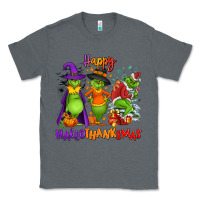Charcoal Heather Happy Hallothanksmas Classic Tee - NancyCooperArtShop