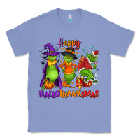 Colony Blue Happy Hallothanksmas Classic Tee - NancyCooperArtShop