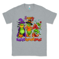 Heather Grey Happy Hallothanksmas Classic Tee - NancyCooperArtShop