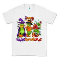 White Happy Hallothanksmas Classic Tee - NancyCooperArtShop