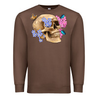 Chestnut skull flora butterfly Premium Sweatshirt - Artiststas