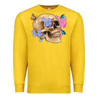 Lemon skull flora butterfly Premium Sweatshirt - Artiststas