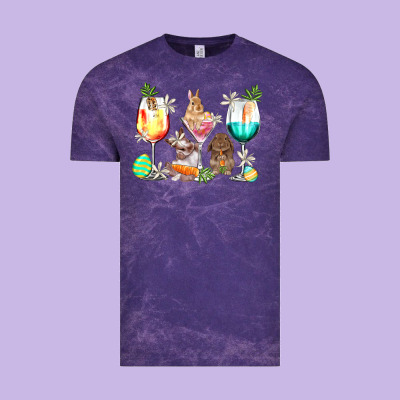 Easter Wine Glasses Easter Day Vintage Tee Designed By Howdyjamesfarm