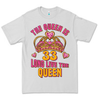 Dove Grey the queen is 33 long live the queen Premium Tee - Jasminsmagicworld