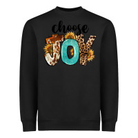 Black Choose Joy Heavyweight Sweatshirt - FaDigitalArtStudio