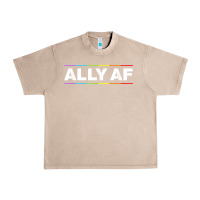 French Oak Ally AF Pride Rainbow Shirt  Proud LGBTQ Ally TShirt Urban Heavy Tee - minhPixels
