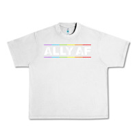 Lunar Rock Ally AF Pride Rainbow Shirt  Proud LGBTQ Ally TShirt Urban Heavy Tee - minhPixels