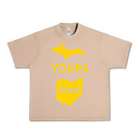 Burro Up Yours State Of Ohio Funny Anti Oh Pro Michigan Meme Urban Heavy Tee - minhPixels