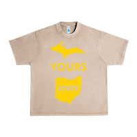 French Oak Up Yours State Of Ohio Funny Anti Oh Pro Michigan Meme Urban Heavy Tee - minhPixels