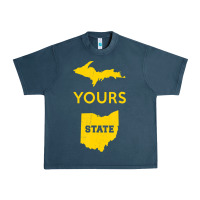 Midnight Navy Up Yours State Of Ohio Funny Anti Oh Pro Michigan Meme Urban Heavy Tee - minhPixels