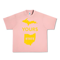 Salmon Up Yours State Of Ohio Funny Anti Oh Pro Michigan Meme Urban Heavy Tee - minhPixels