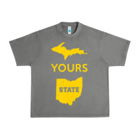 Tornado Up Yours State Of Ohio Funny Anti Oh Pro Michigan Meme Urban Heavy Tee - minhPixels